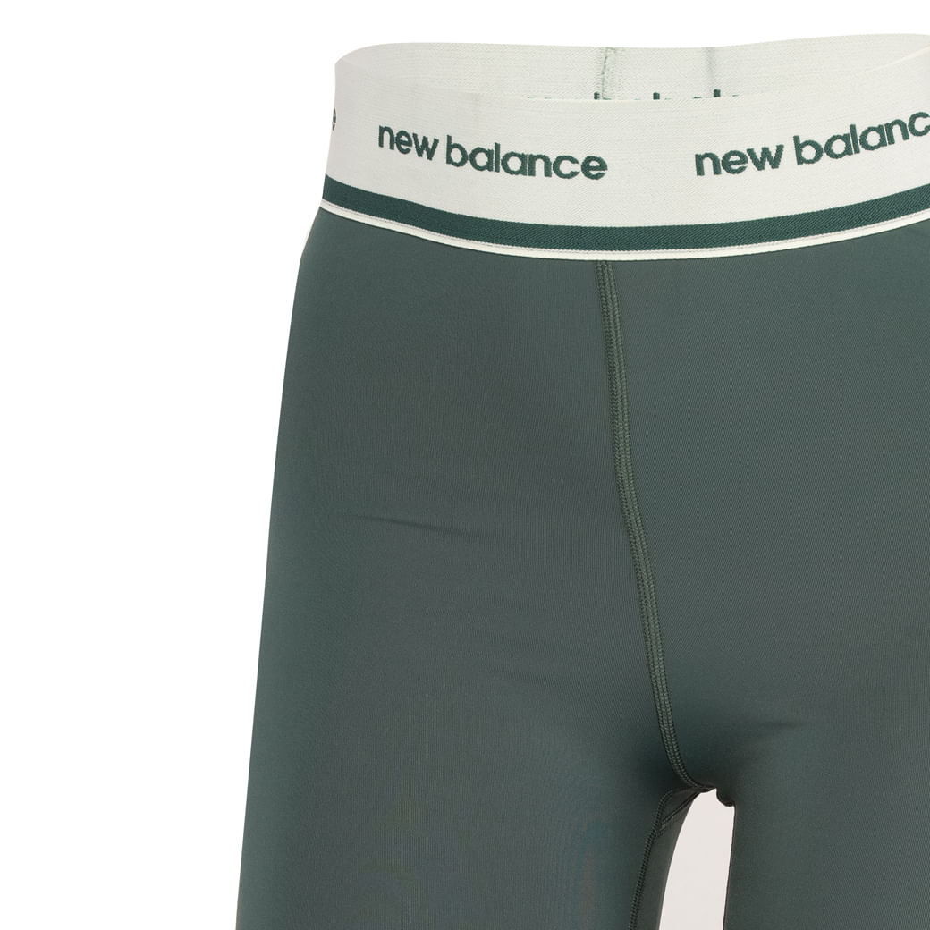 New Balance Bermuda WS41182B-NWG F ESSENTIALS ACTI Verde Folha Poliamida -10-